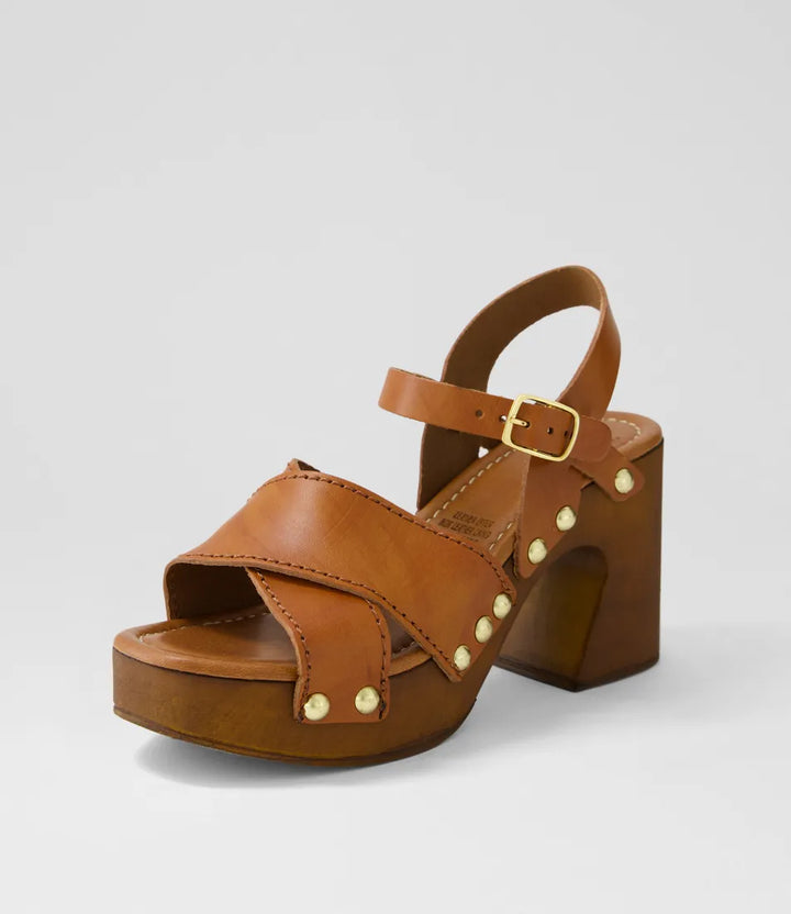Fileya Tan Leather Sandals