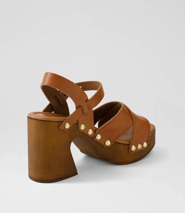 Fileya Tan Leather Sandals