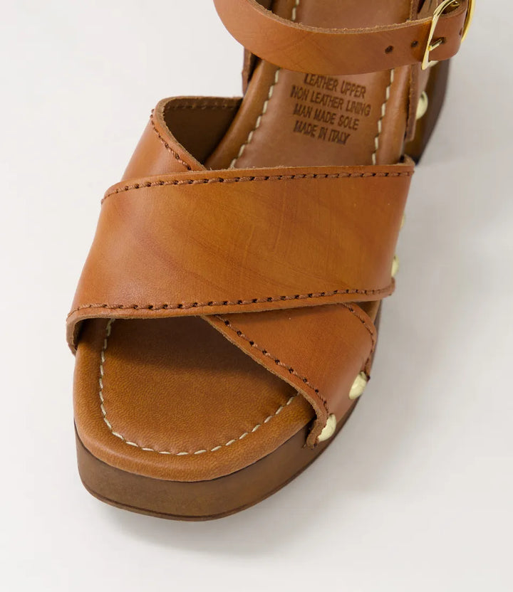 Fileya Tan Leather Sandals