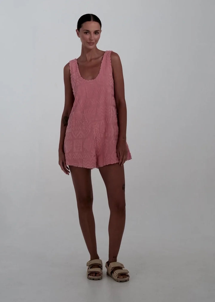 Mai Tai Romper - Rose
