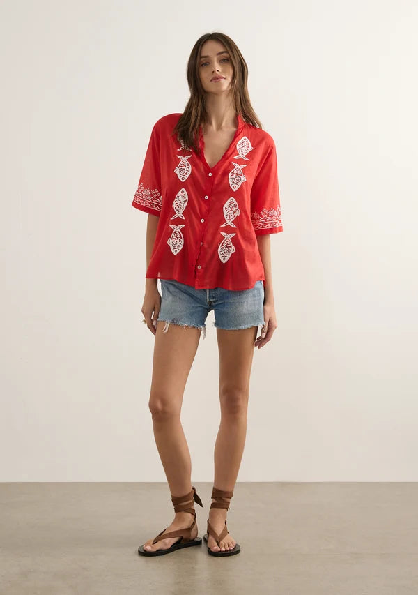 Sardine Embroidered Blouse