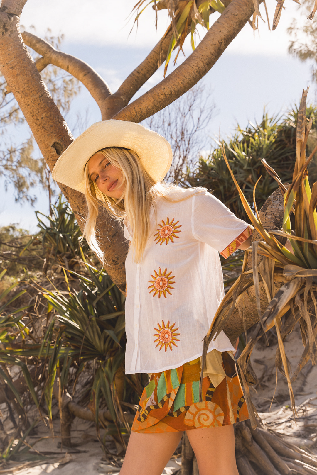 Helio Blouse in Autumn Sun