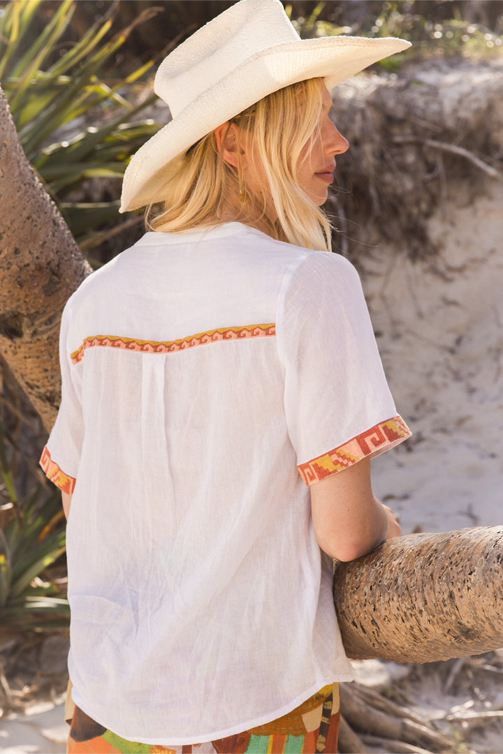 Helio Blouse in Autumn Sun