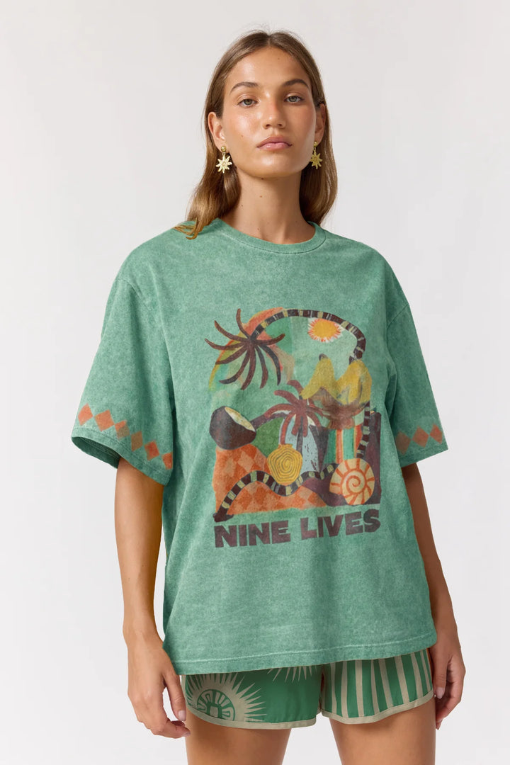 Silver Sun Tee in Nautical