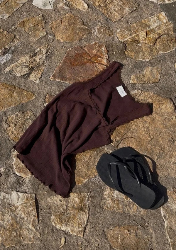 Mazie Tank - Chocolate