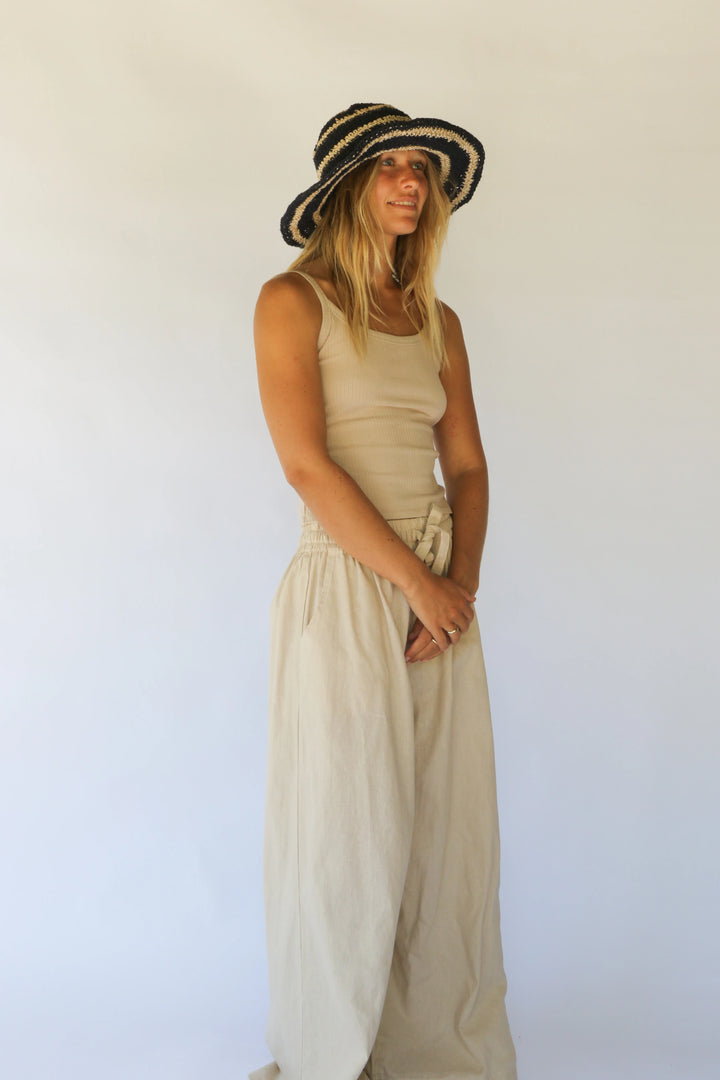 POLLY SHORT BRIM HAT | DRIFT STRIPE