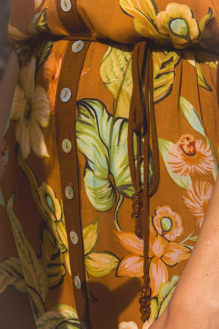 Lois Shirt Dress - Marigold
