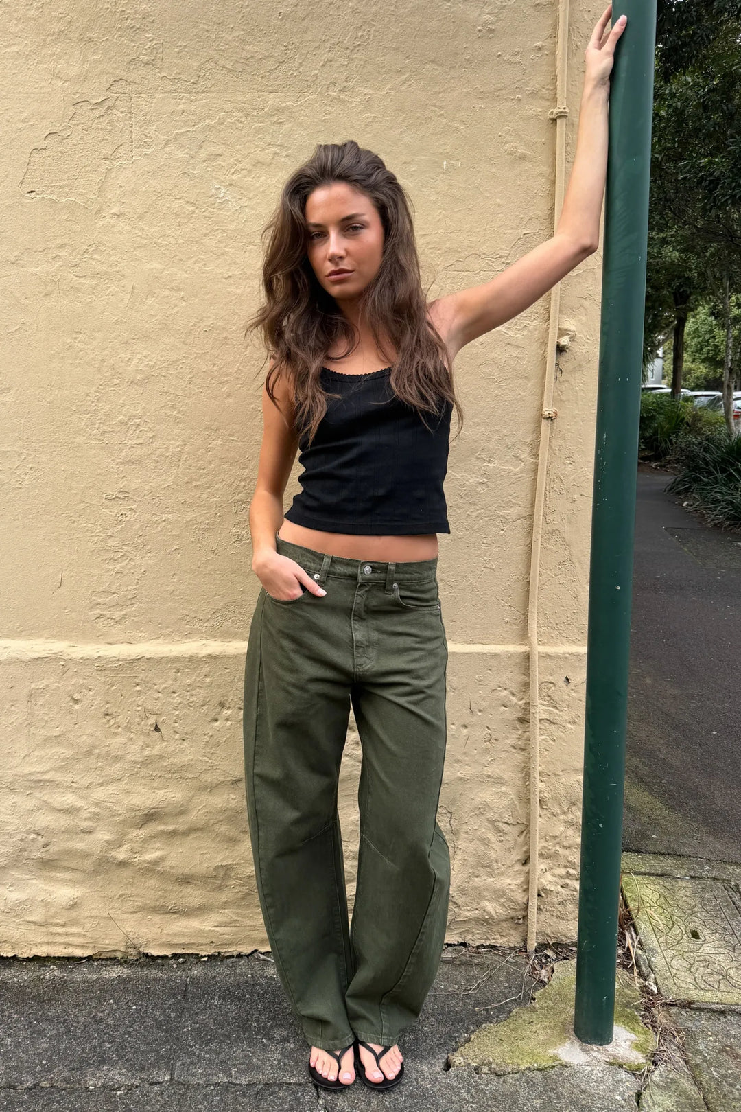Arc Barrel Jeans Long Military