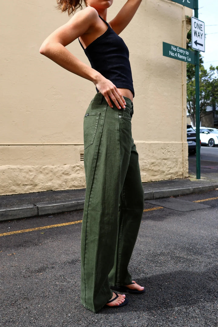 Arc Barrel Jeans Long Military