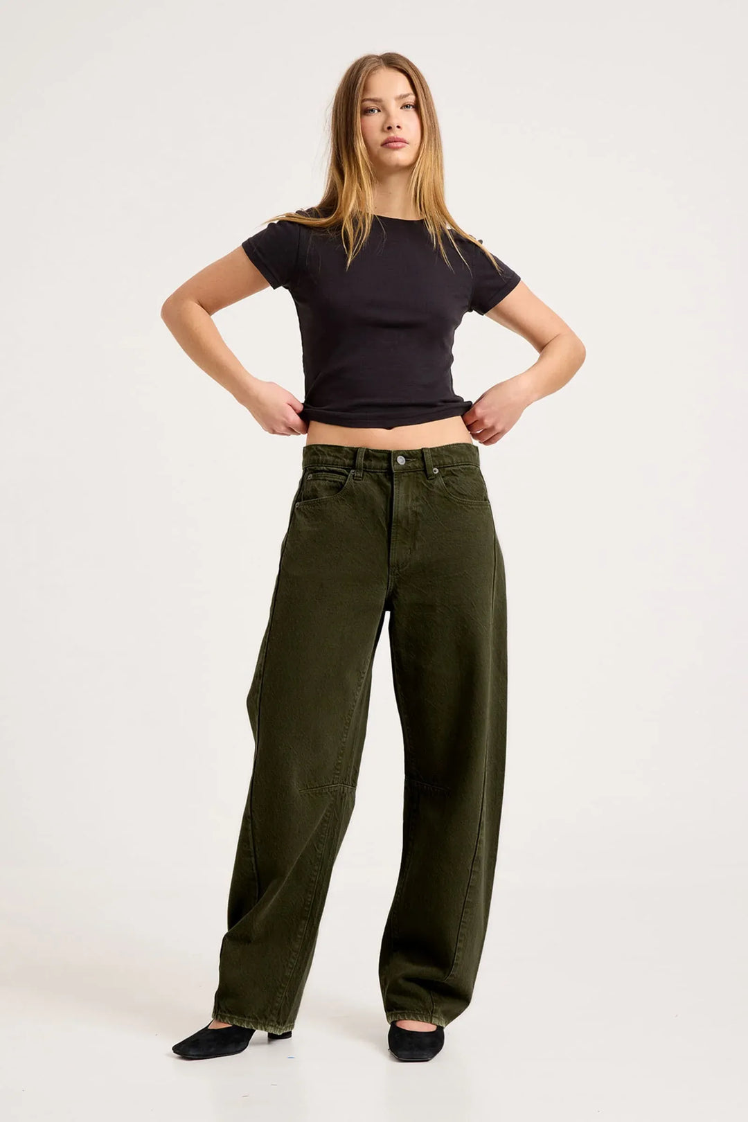 Arc Barrel Jeans Long Military