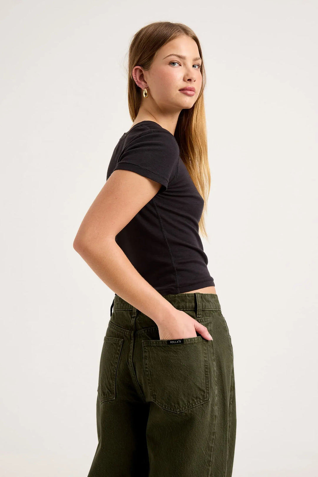 Arc Barrel Jeans Long Military