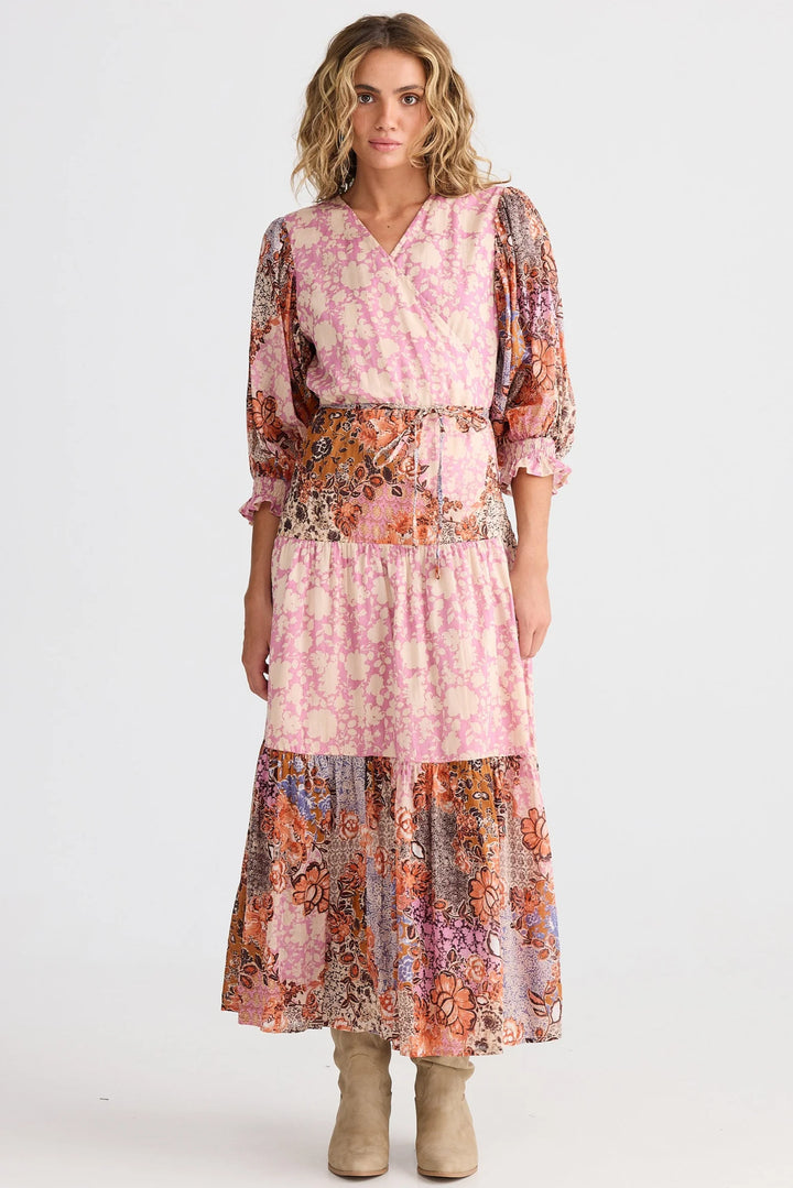 Tara Wrap Dress - Dream Weaver W Meadow Muse
