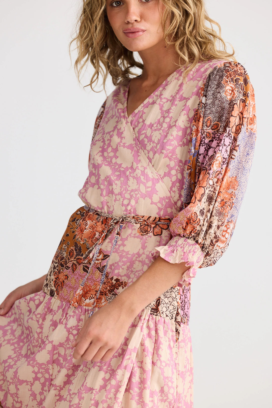 Tara Wrap Dress - Dream Weaver W Meadow Muse