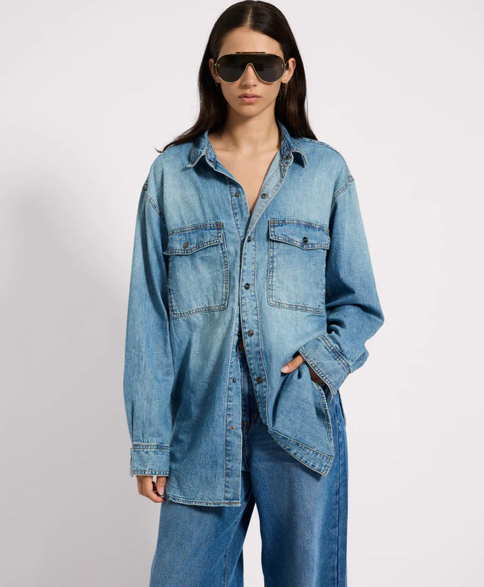 Essential Denim Shirt - Blue Crush