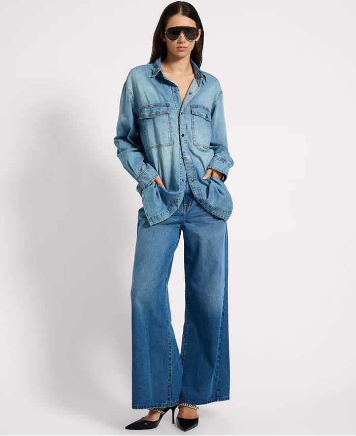 Essential Denim Shirt - Blue Crush