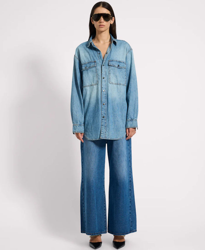 Essential Denim Shirt - Blue Crush