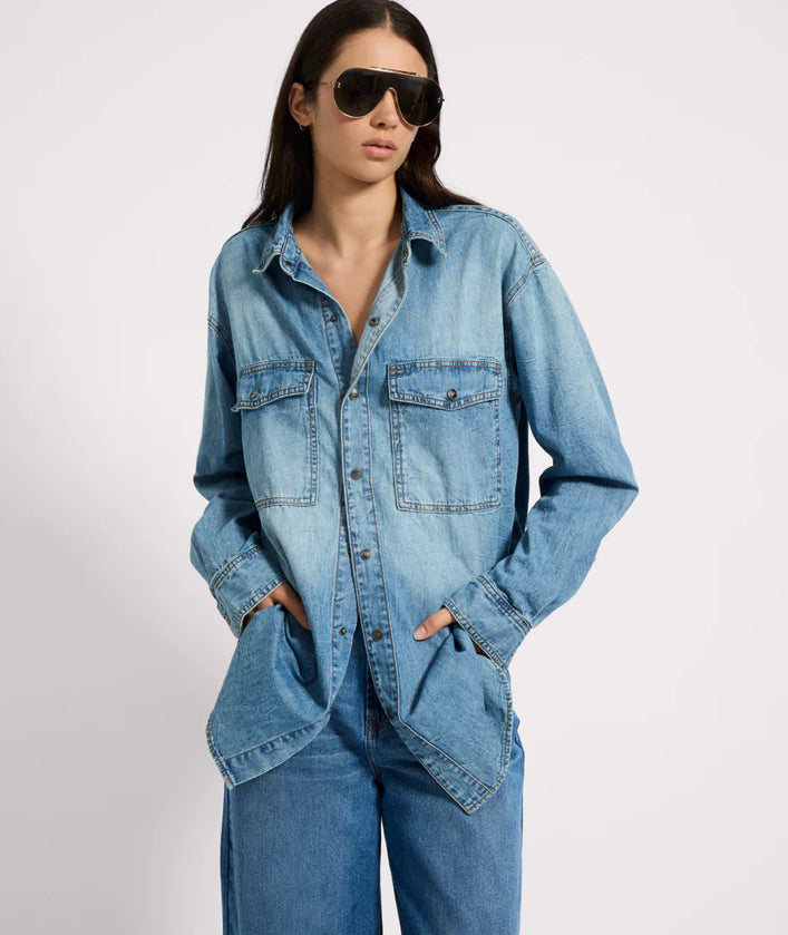 Essential Denim Shirt - Blue Crush