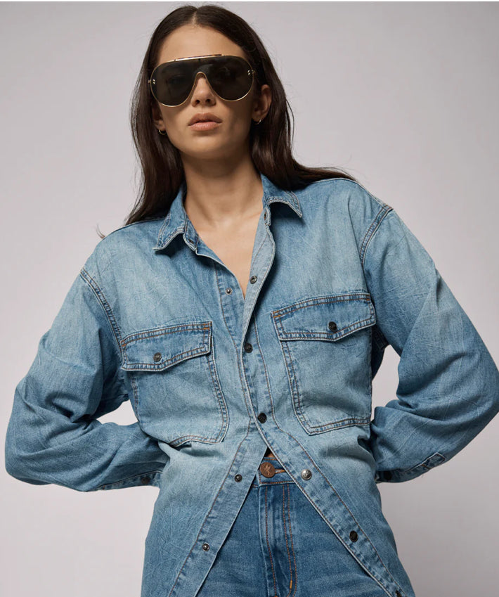 Essential Denim Shirt - Blue Crush