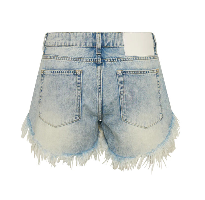 Bonitas Low Waist Denim Shorts - Sunset Blue