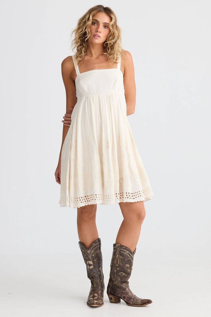 Goddess Mini Dress - Off White