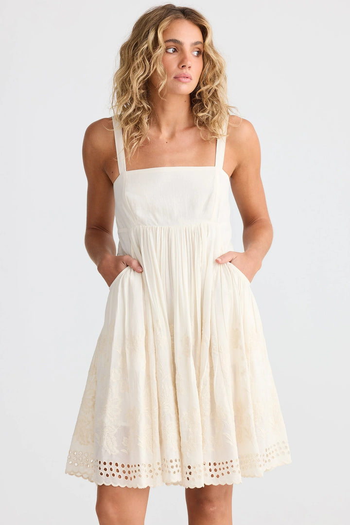 Goddess Mini Dress - Off White