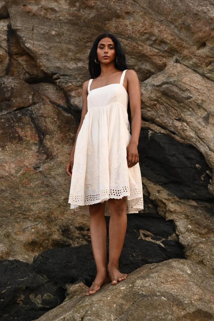 Goddess Mini Dress - Off White
