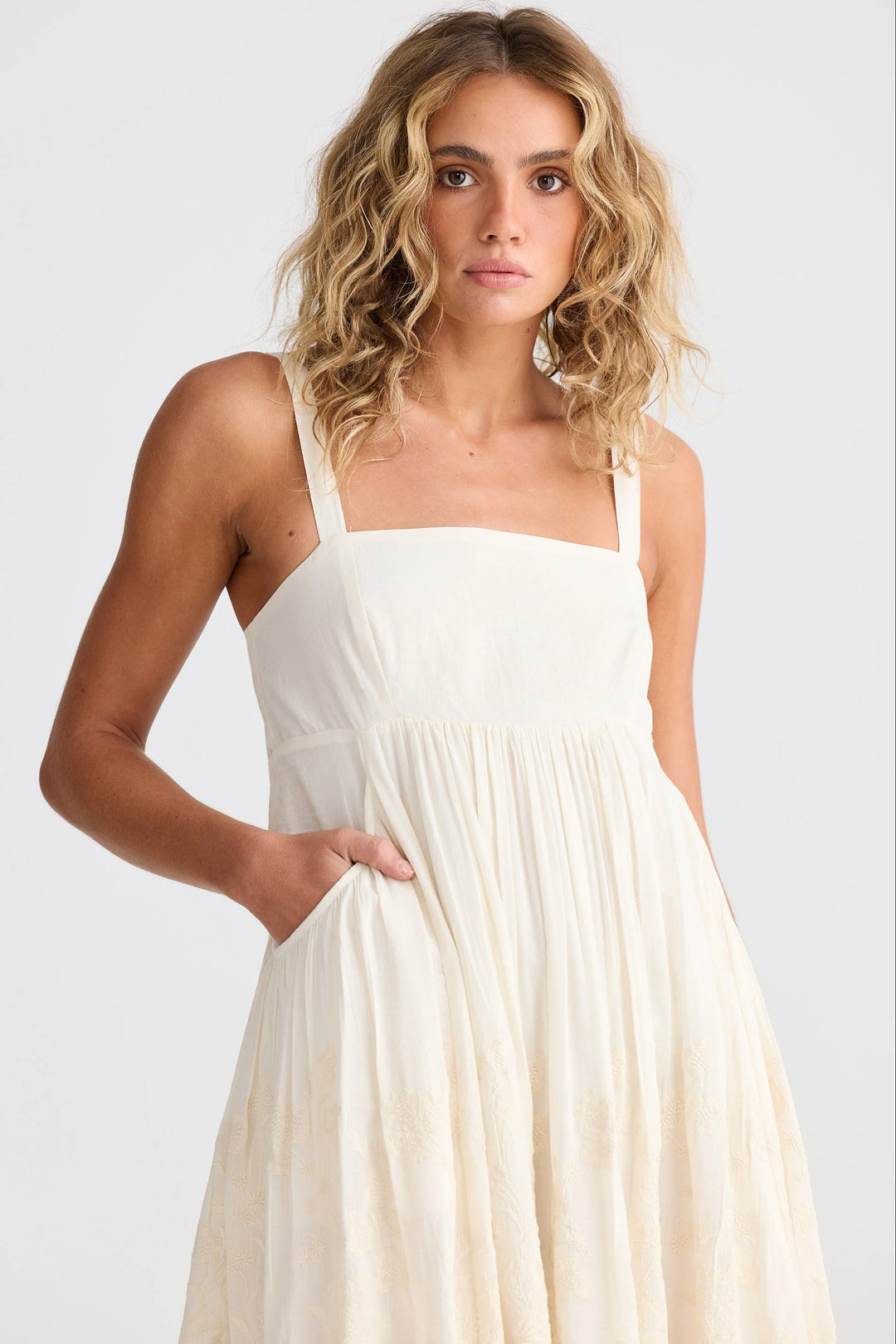 Goddess Mini Dress - Off White