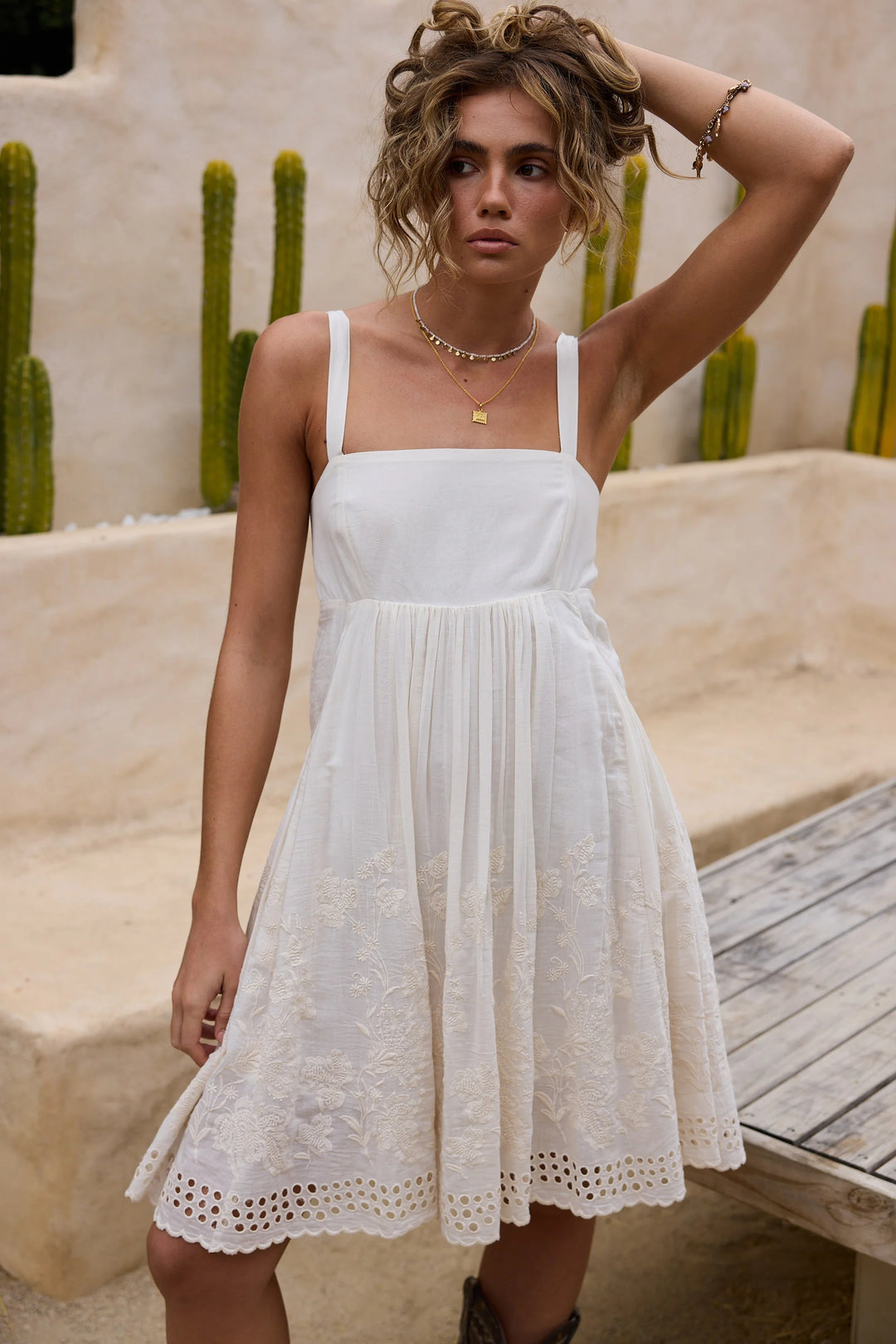 Goddess Mini Dress - Off White