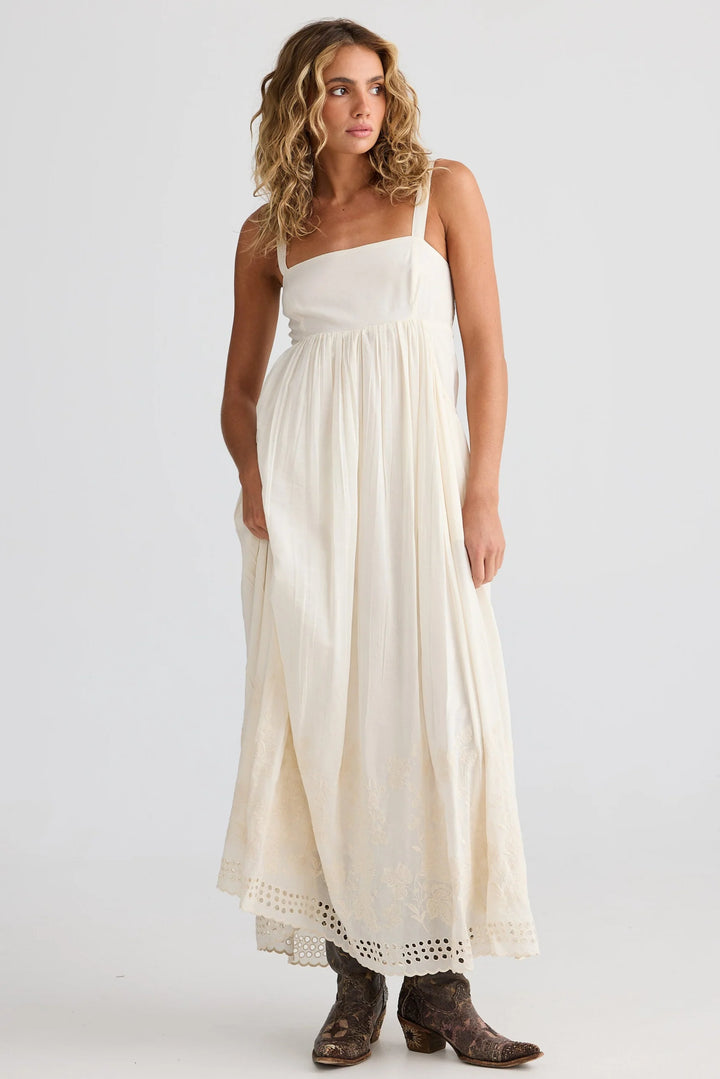 Goddess Maxi Dress - Off White