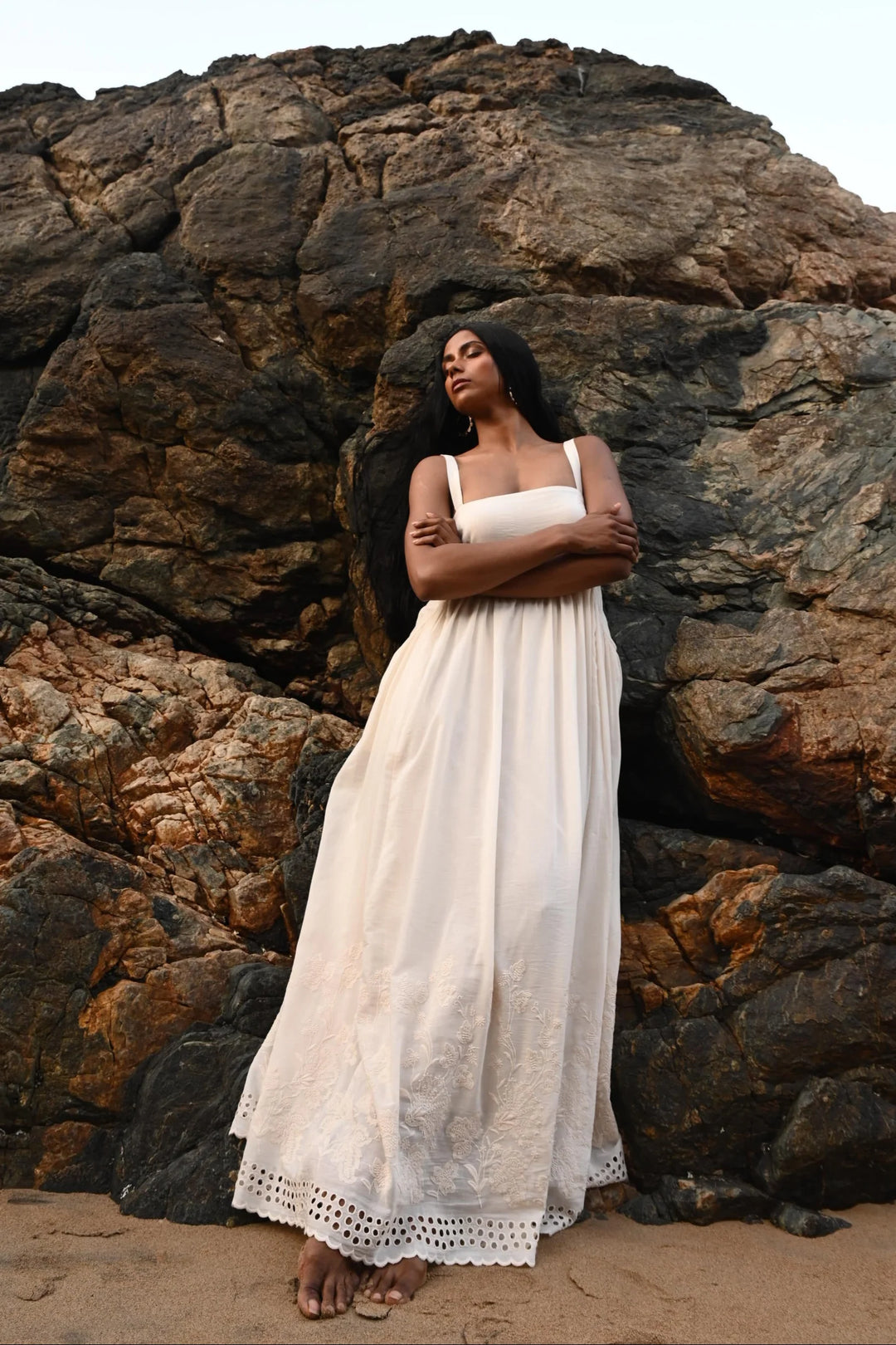 Goddess Maxi Dress - Off White
