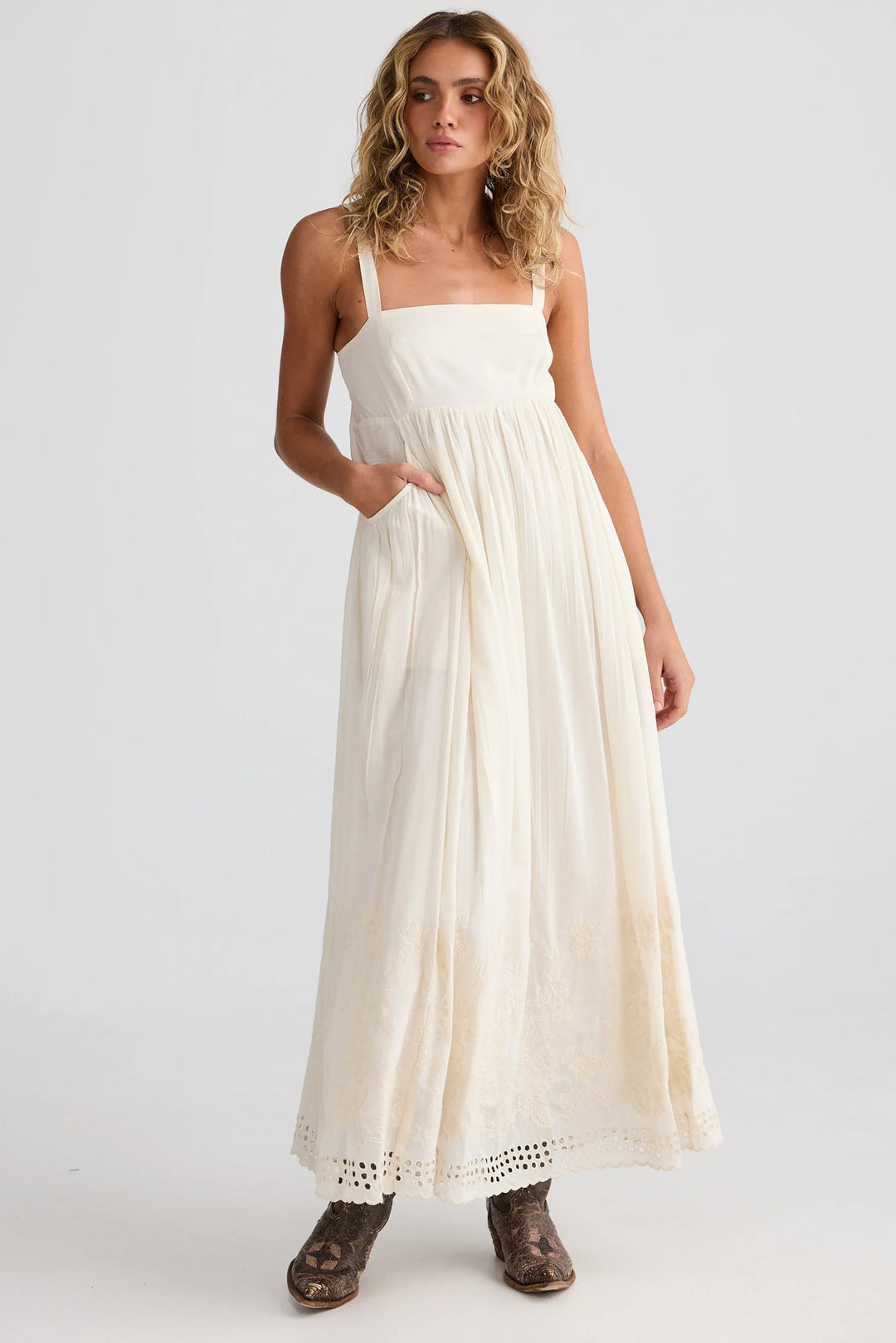 Goddess Maxi Dress - Off White