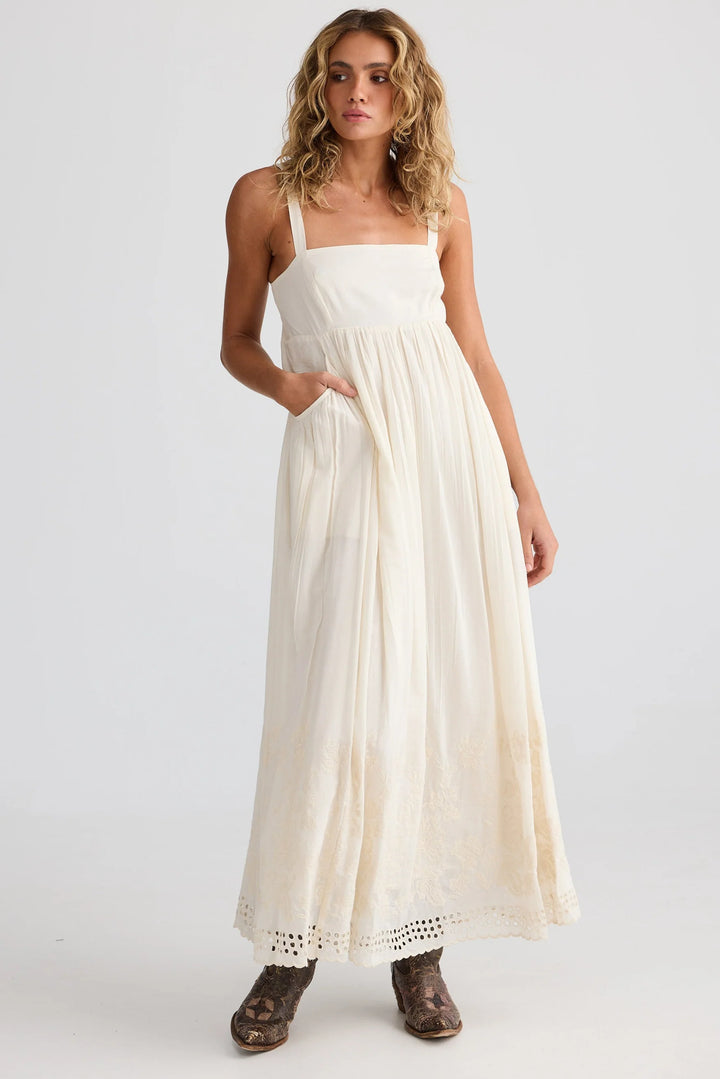 Goddess Maxi Dress - Off White