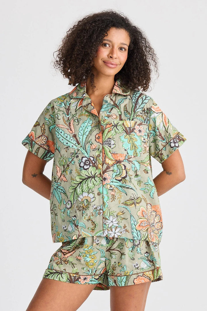 Namaste Pyjama Set - Madagascar Print