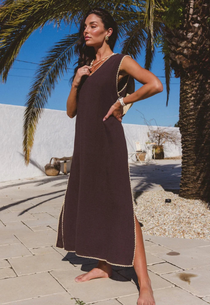 Paloma Dress - Espresso