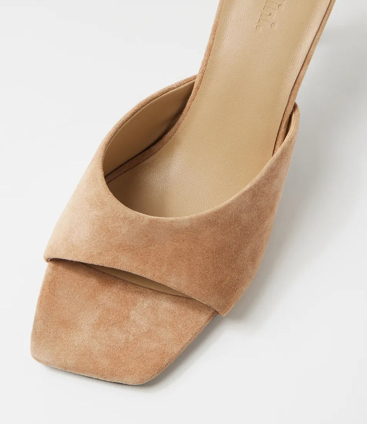 Preetence Light Choc Suede Sandals