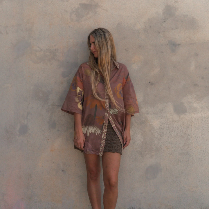 Glades Over Swim Shirt - Cedar