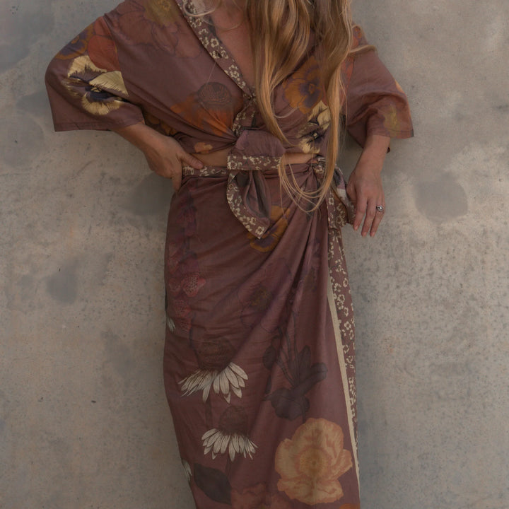 Glades Over Swim Shirt - Cedar