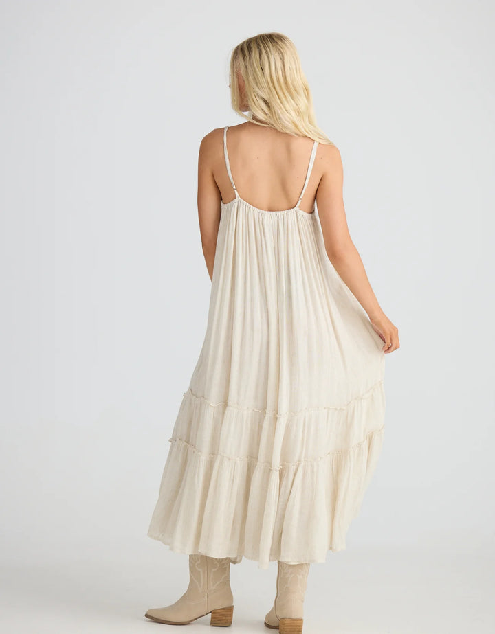 Ithika Strappy Dress - Light Natural