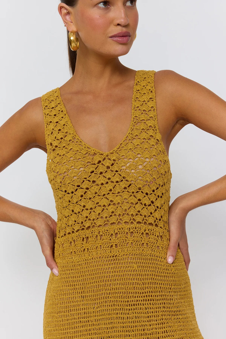 Francis Crochet Maxi Dress