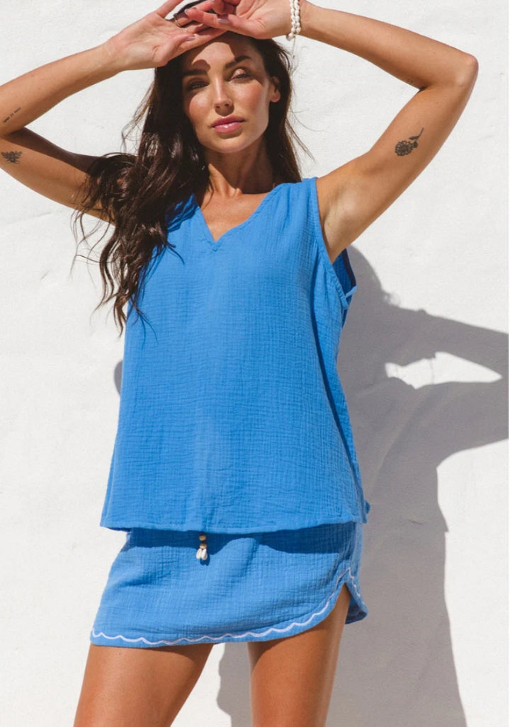 Vespa Vee Tank - Ocean