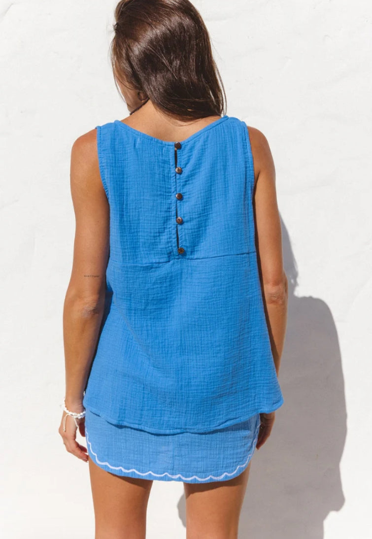 Vespa Vee Tank - Ocean