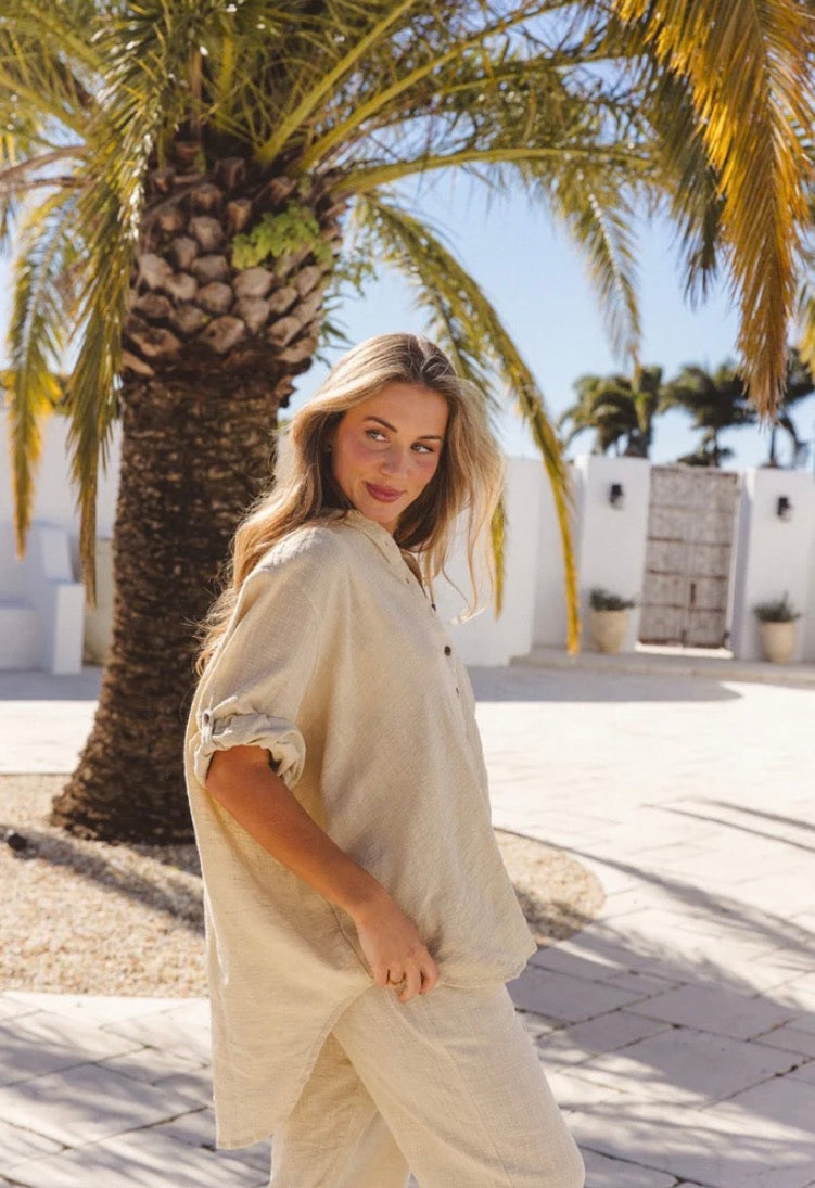 Palm Shirt ~ Natural