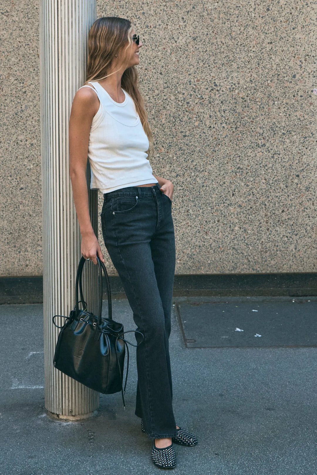 Midtown Bootcut Jean - Black Rock