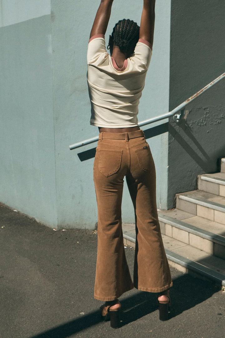 Eastcoast Flare Deco Jean - Caramel Cord