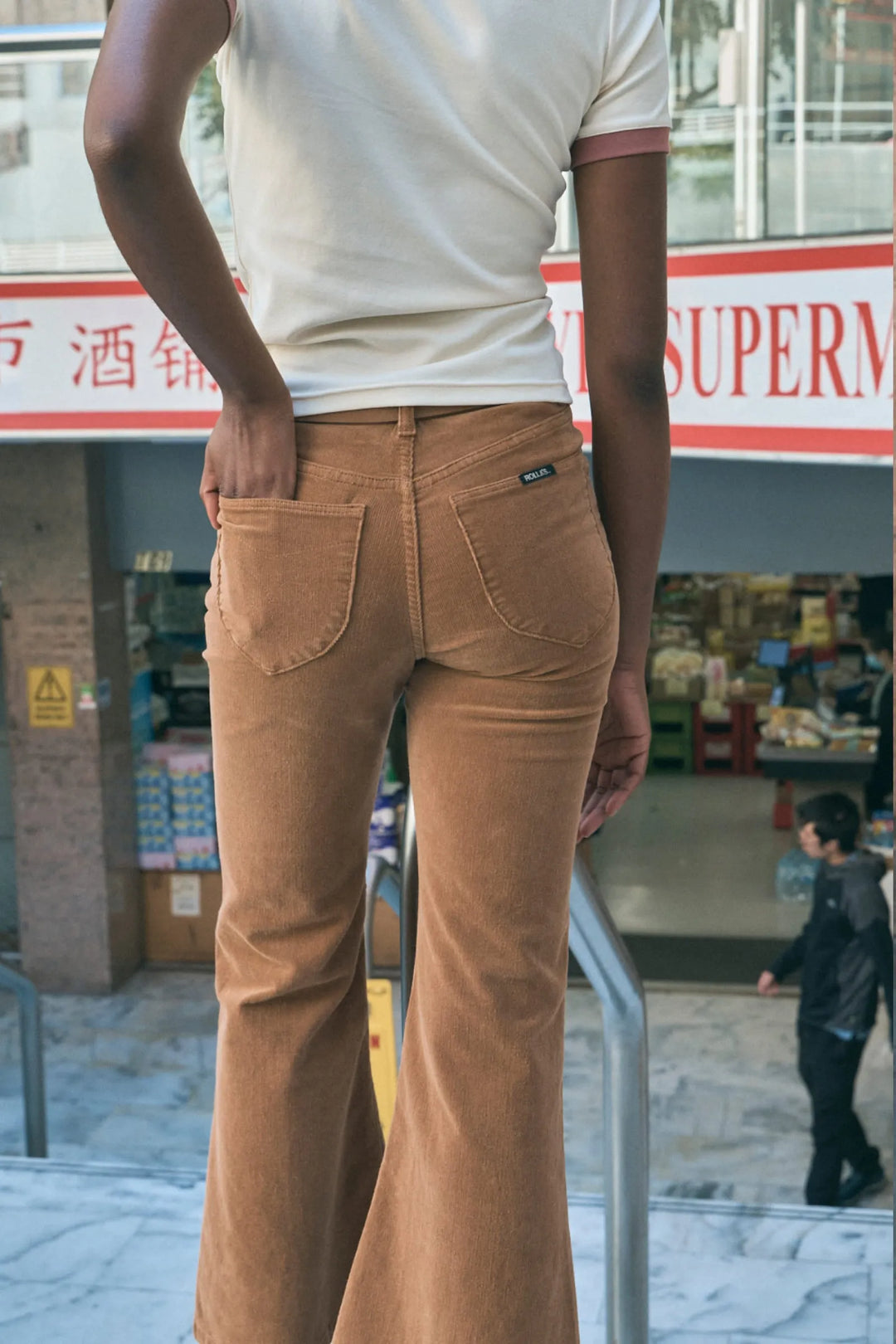 Eastcoast Flare Deco Jean - Caramel Cord