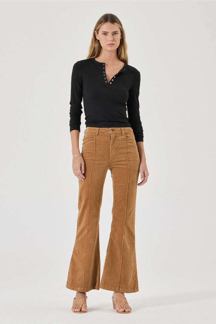 Eastcoast Flare Deco Jean - Caramel Cord
