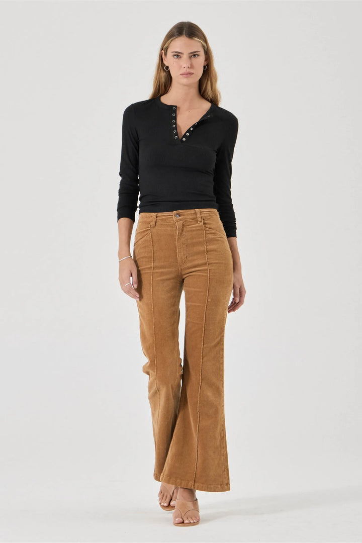 Eastcoast Flare Deco Jean - Caramel Cord