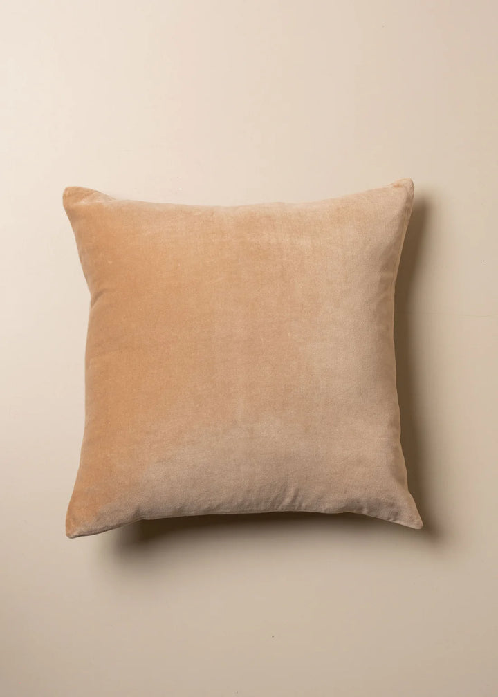 Linen / Velvet Cushion | Truffle