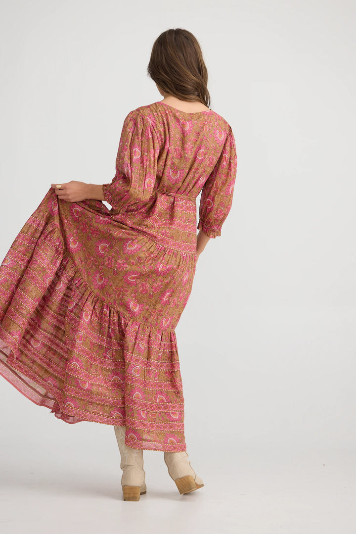 Tara Wrap Dress - Autumn Spritz