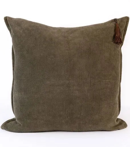 Hudson Corduroy Cushion - Moss Green
